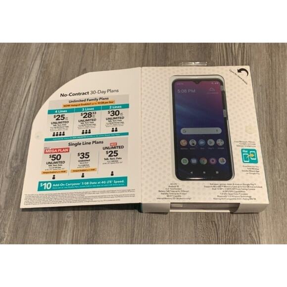 Total Wireless TCL A2X Prepaid Smartphone (32GB) –Blue - Picture 2 of 3